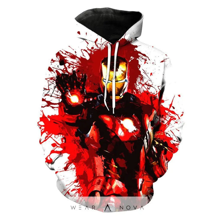 3D Digital Print Pullover Hoodie  Fashion Man NewEraWear