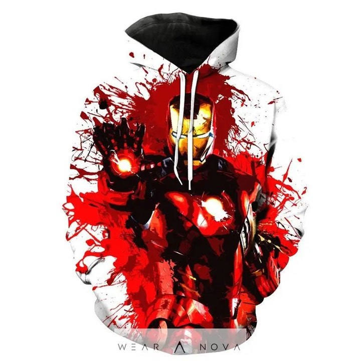 3D Digital Print Pullover Hoodie  Fashion Man NewEraWear