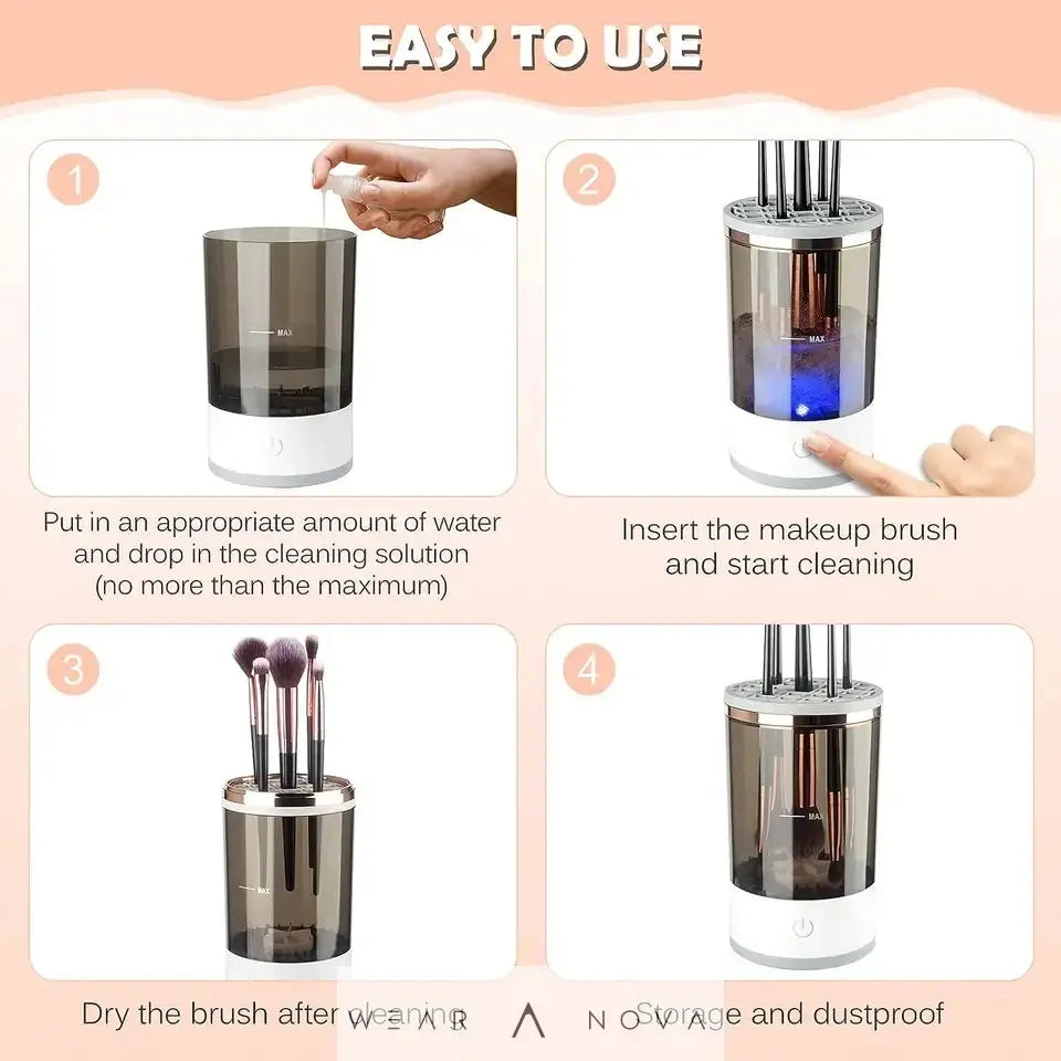 Automatic Electric Makeup Brush Cleaner   NewEraWear