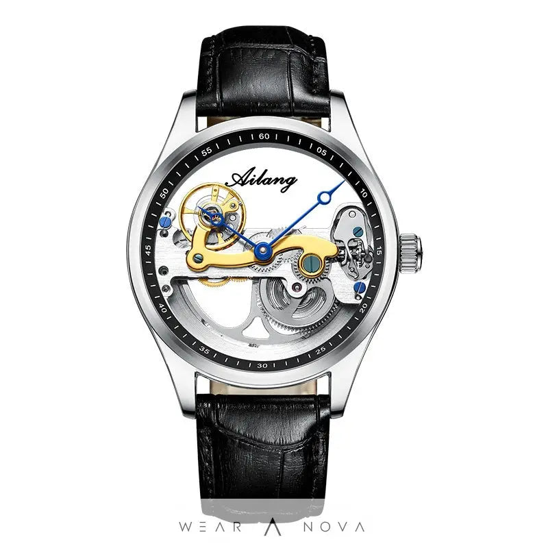 Automatic Mechanical Watch Creative Hollow Male Watch Generation Silicone Band Watch  Meccanico watch 