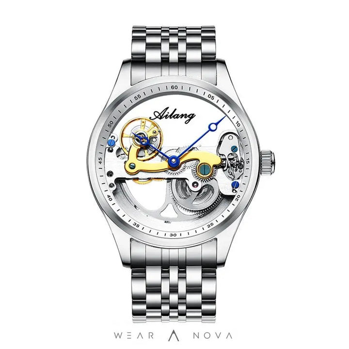 Automatic Mechanical Watch Creative Hollow Male Watch Generation Silicone Band Watch  Meccanico watch 