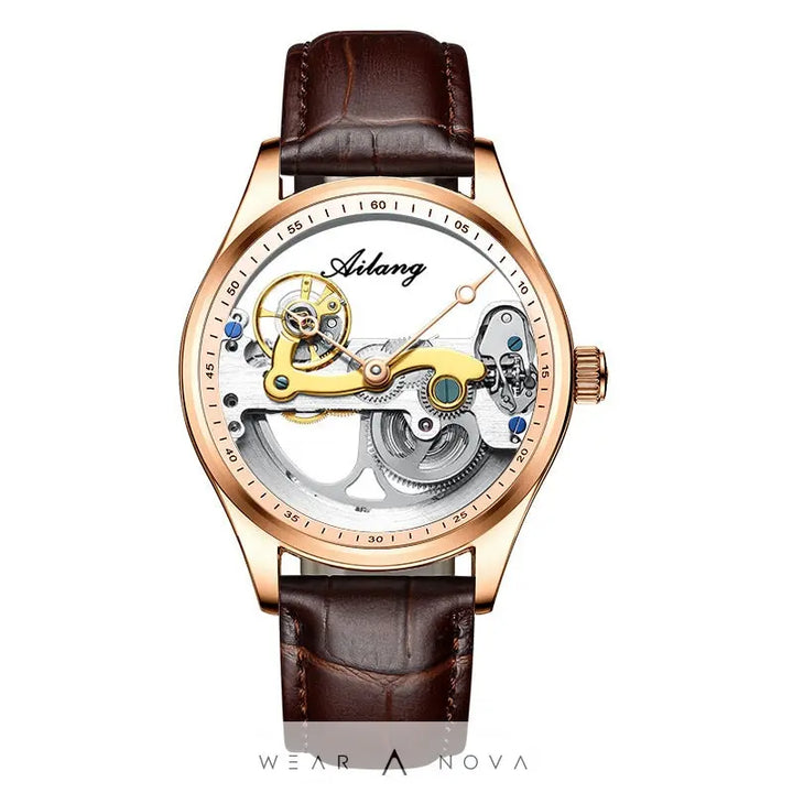 Automatic Mechanical Watch Creative Hollow Male Watch Generation Silicone Band Watch  Meccanico watch 