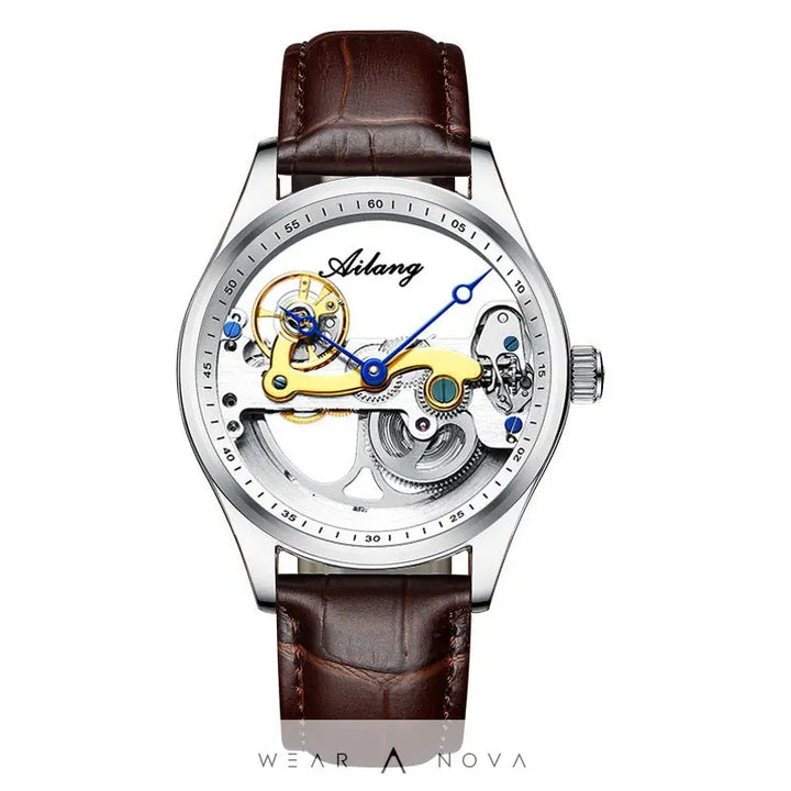 Automatic Mechanical Watch Creative Hollow Male Watch Generation Silicone Band Watch  Meccanico watch 