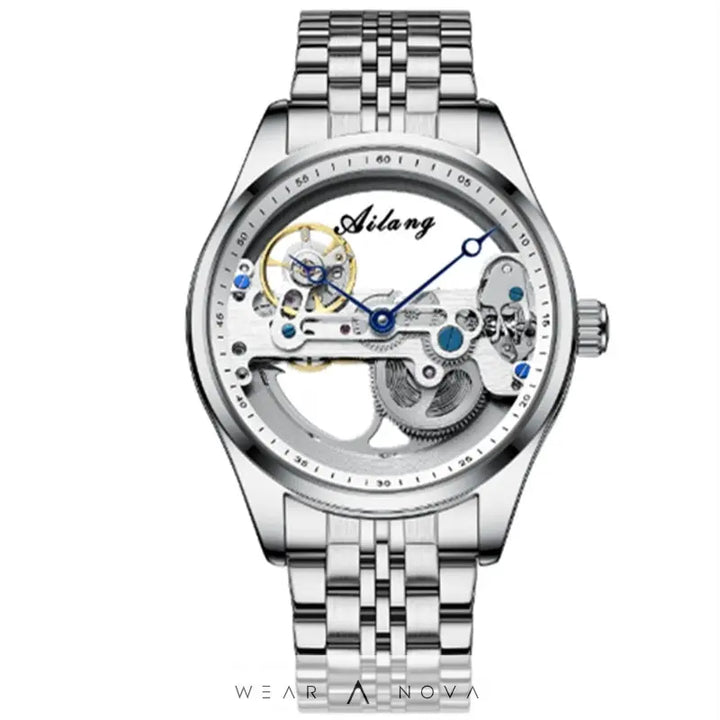 Automatic Mechanical Watch Creative Hollow Male Watch Generation Silicone Band Watch  Meccanico watch 