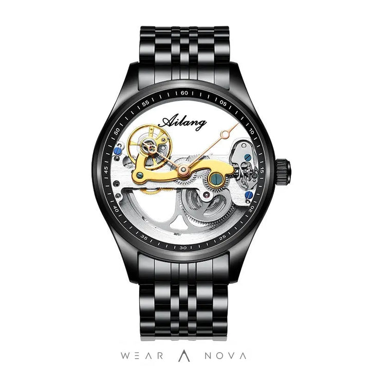 Automatic Mechanical Watch Creative Hollow Male Watch Generation Silicone Band Watch  Meccanico watch 