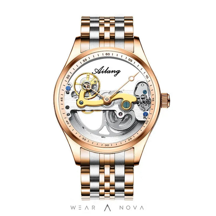Automatic Mechanical Watch Creative Hollow Male Watch Generation Silicone Band Watch  Meccanico watch 