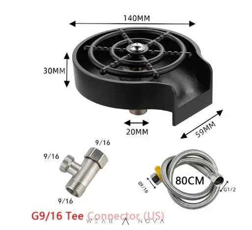 Bar Counter Cup Washer Sink High-pressure Spray Automatic Faucet Coffee Pitcher Wash Cup Tool Kitchen  Home Products 