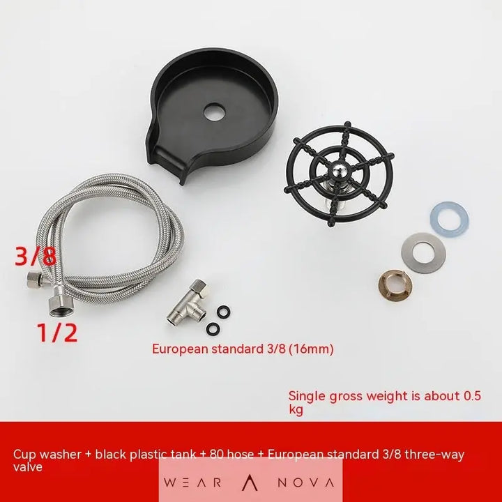 Bar Counter Cup Washer Sink High-pressure Spray Automatic Faucet Coffee Pitcher Wash Cup Tool Kitchen  Home Products 