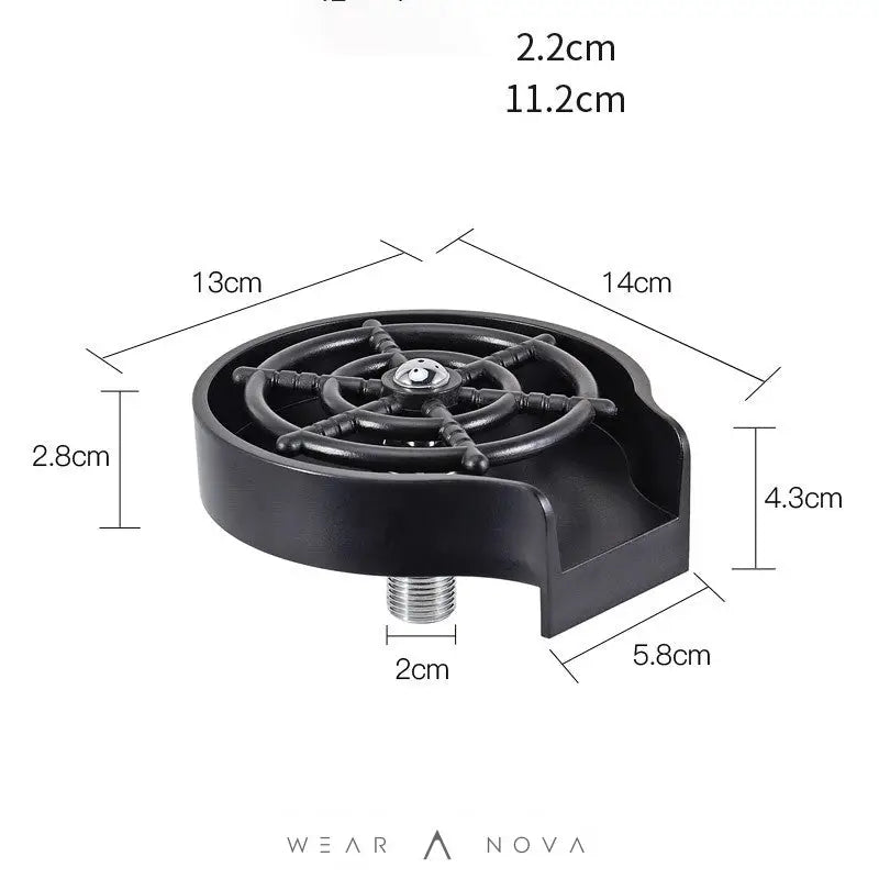 Bar Counter Cup Washer Sink High-pressure Spray Automatic Faucet Coffee Pitcher Wash Cup Tool Kitchen  Home Products 