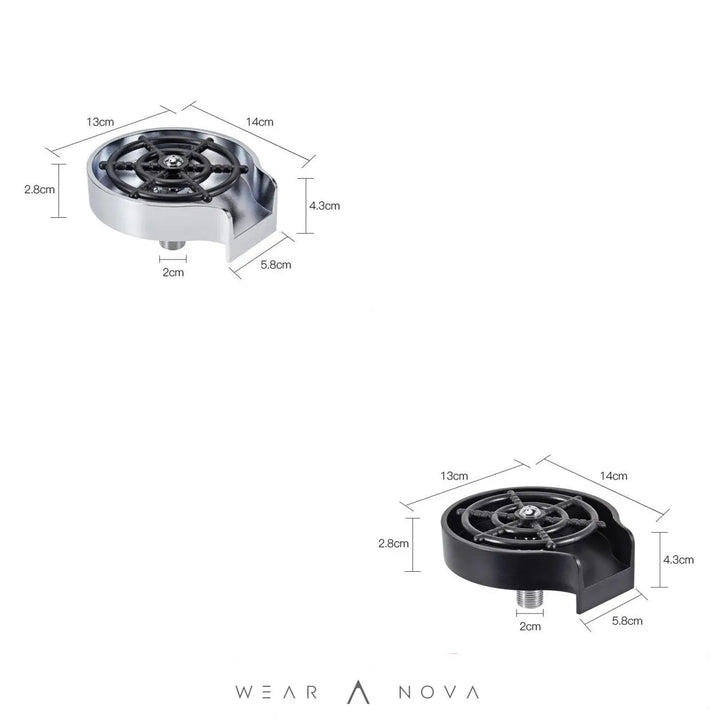 Bar Counter Cup Washer Sink High-pressure Spray Automatic Faucet Coffee Pitcher Wash Cup Tool Kitchen  Home Products 
