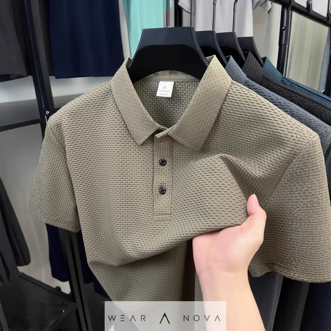 Breathable Polo Shirt Men's Summer - WearaNova