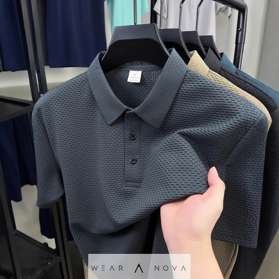 Breathable Polo Shirt Men's Summer - WearaNova