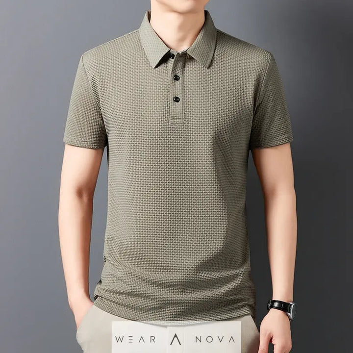 Breathable Polo Shirt Men's Summer - WearaNova