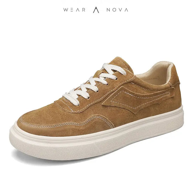 British Sneakers Retro Suede: Timeless Style, Modern Comfort  Sneakers Yellow-Brown-44