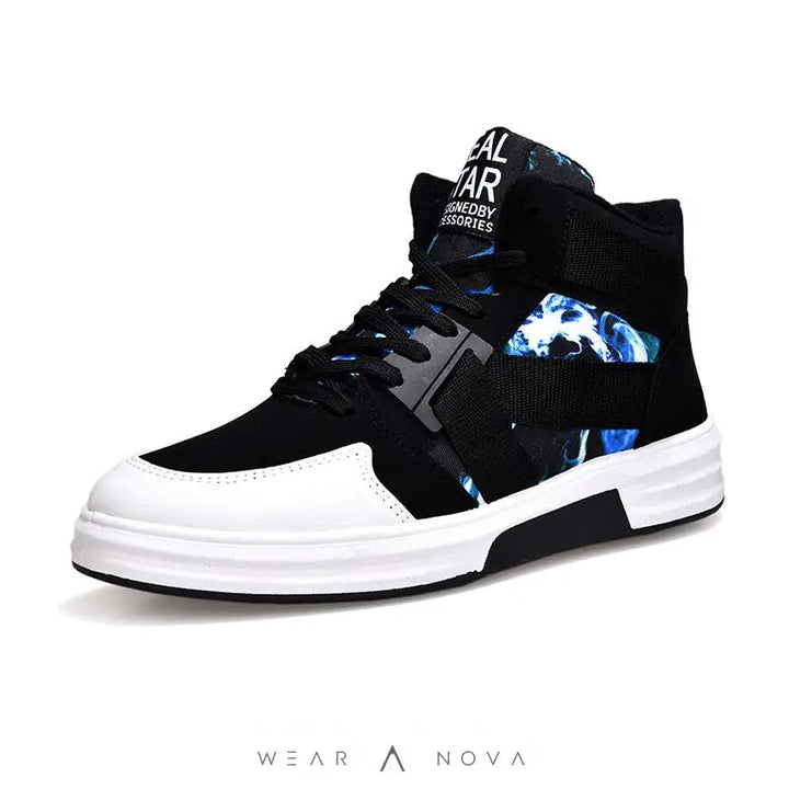 Camouflage High-Top Lace-Up Shoe  scarpe 