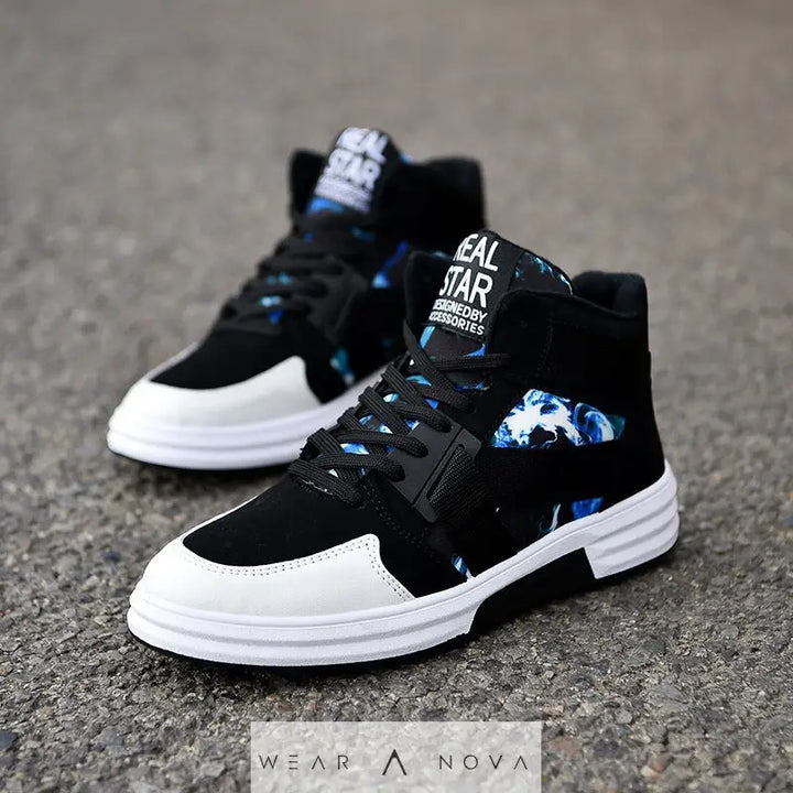 Camouflage High-Top Lace-Up Shoe  scarpe 