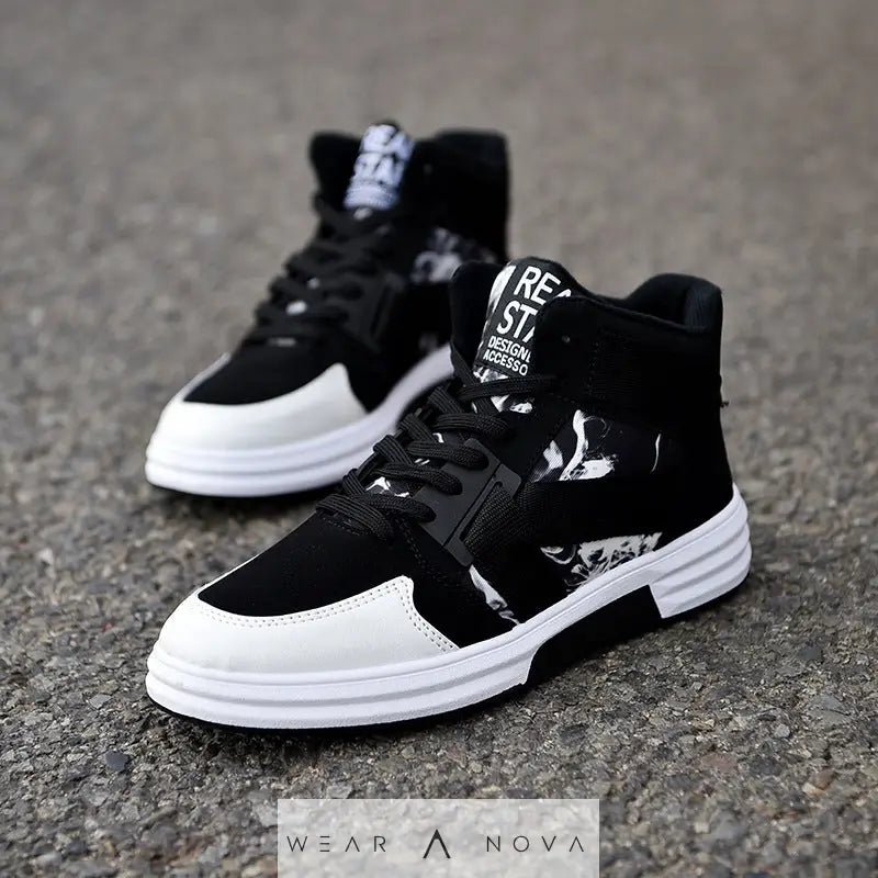 Camouflage High-Top Lace-Up Shoe  scarpe 
