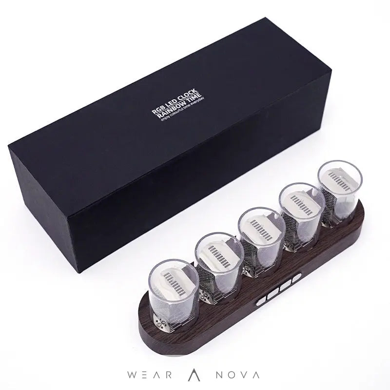 Colorful Night Light Retro Mechanical Wind Electronic Clock - WearaNova