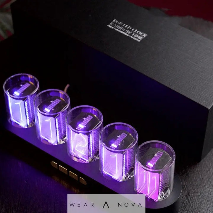 Colorful Night Light Retro Mechanical Wind Electronic Clock - WearaNova
