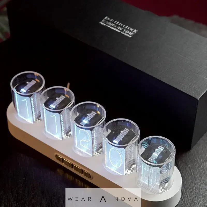 Colorful Night Light Retro Mechanical Wind Electronic Clock - WearaNova