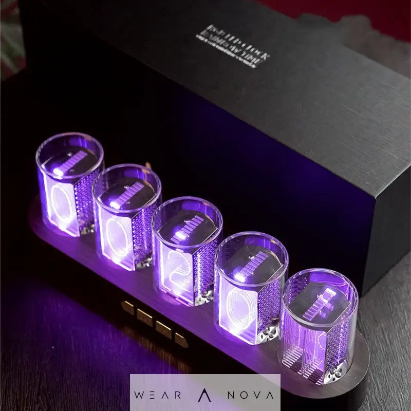 Colorful Night Light Retro Mechanical Wind Electronic Clock - WearaNova