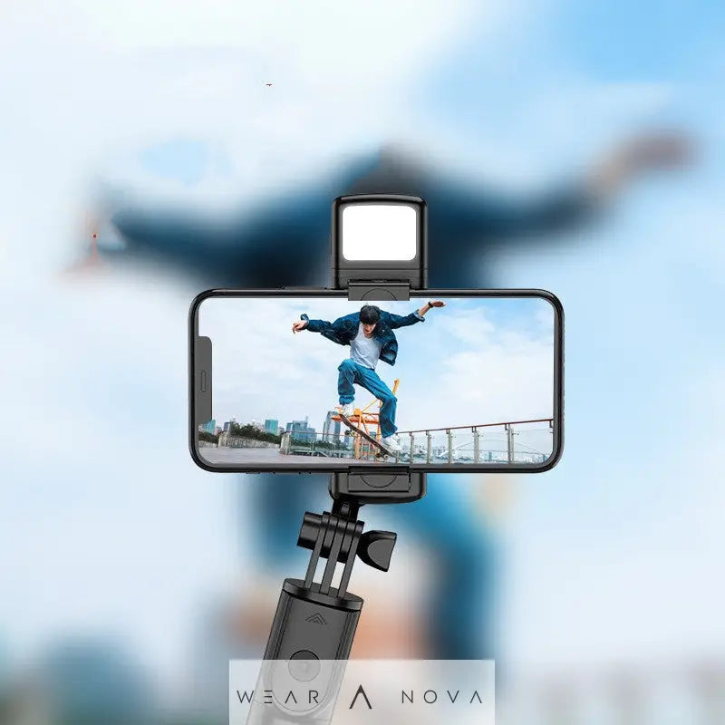 Bracket Telescopic Compatible with Apple, Mobile Phone Selfie Stick Bluetooth Integrated Video Camera Live Tripod Phone Stand For Phone Accessorie - WearaNova