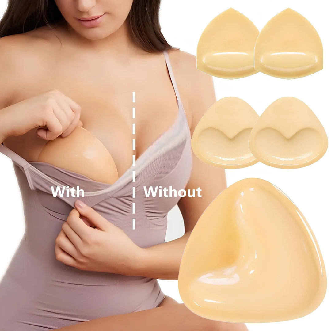 Double Sided Adhesive Sticky Bra Inserts Push Up Thick Sponge Breast Lift Pads Women Swimsuit Bikini Cup Enhancer - WearaNova
