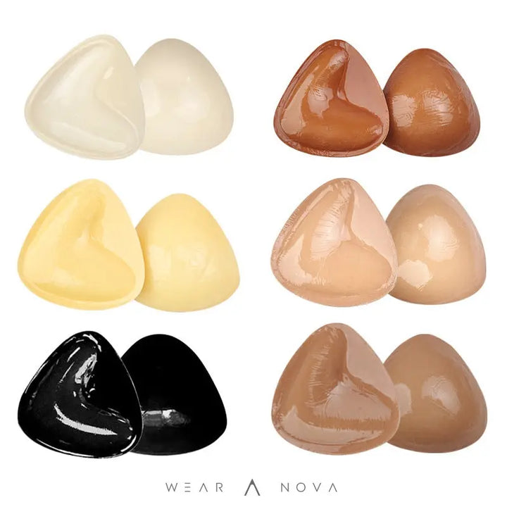 Double Sided Adhesive Sticky Bra Inserts Push Up Thick Sponge Breast Lift Pads Women Swimsuit Bikini Cup Enhancer - WearaNova