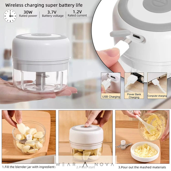 Electric Kitchen Food Chopper   NewEraWear