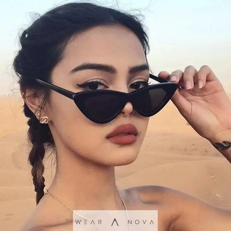 Fashion Cat-Eye Triangle Sunglasses with UV Protection  sunglasses NewEraWear