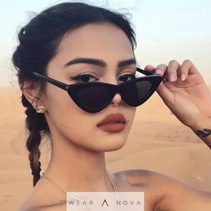 Fashion Cat-Eye Triangle Sunglasses with UV Protection  sunglasses NewEraWear