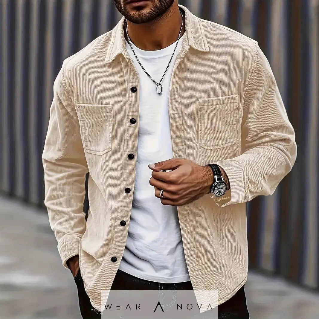 Fashion Spring Button Jacket Coat For Men  4-in-1 Adjustable Measuring Cup NewEraWear