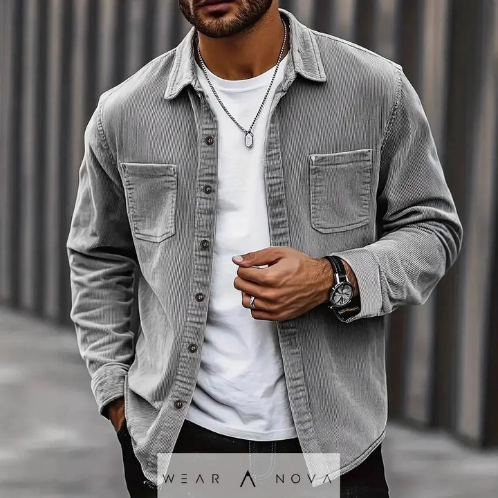 Fashion Spring Button Jacket Coat For Men  4-in-1 Adjustable Measuring Cup NewEraWear