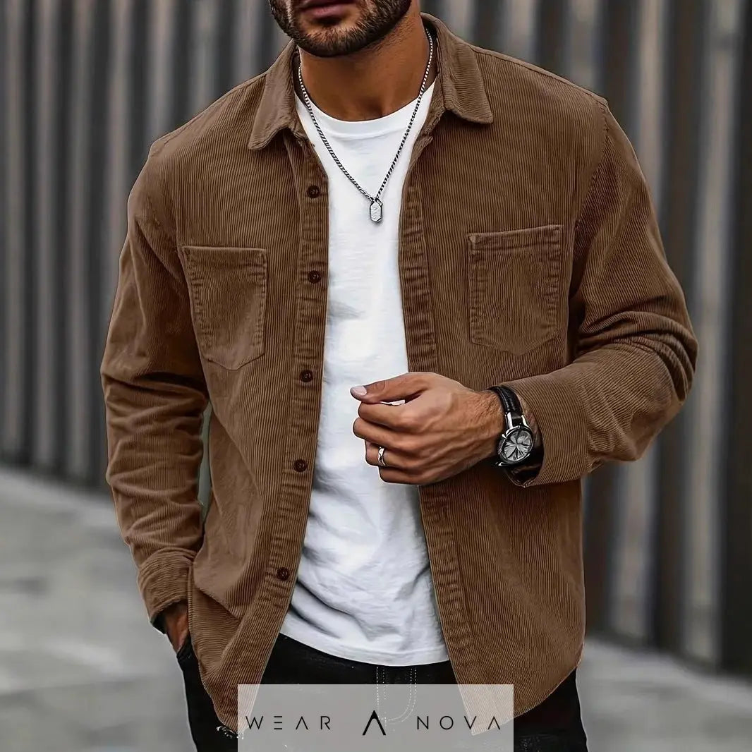 Fashion Spring Button Jacket Coat For Men  4-in-1 Adjustable Measuring Cup NewEraWear