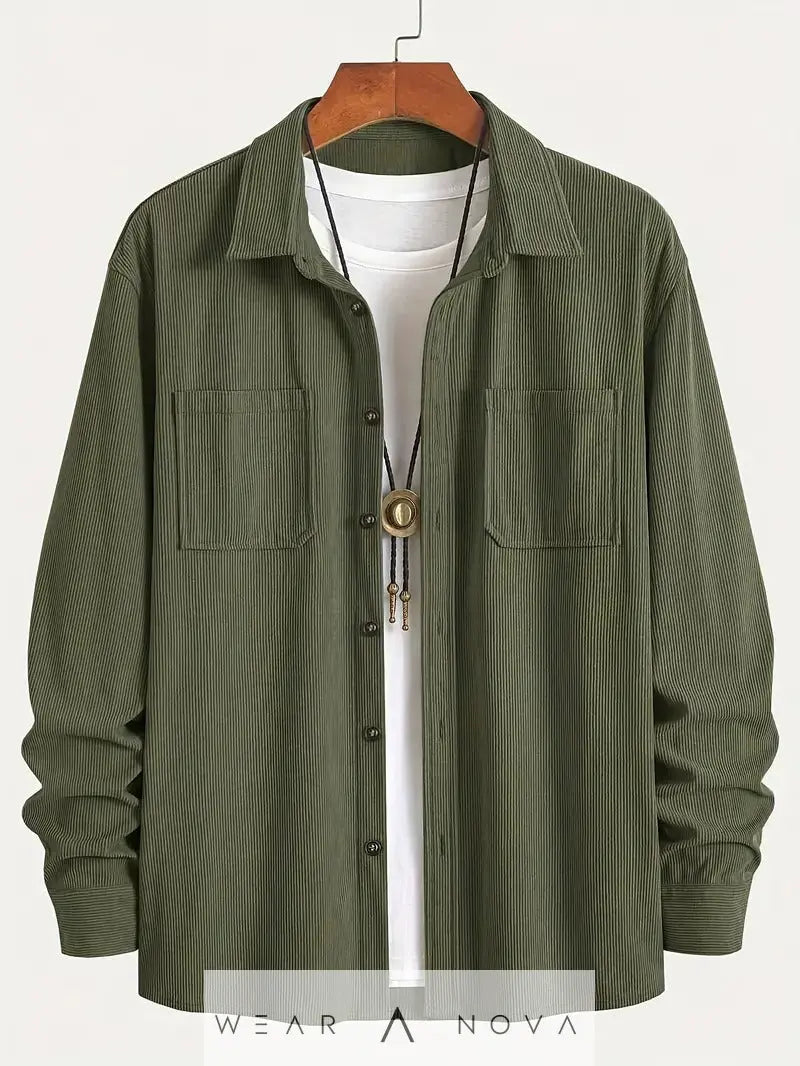 Fashion Spring Button Jacket Coat For Men  4-in-1 Adjustable Measuring Cup NewEraWear