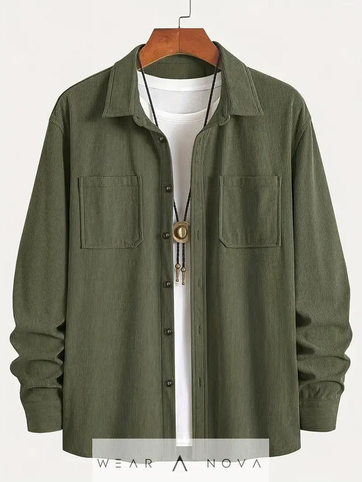 Fashion Spring Button Jacket Coat For Men  4-in-1 Adjustable Measuring Cup NewEraWear