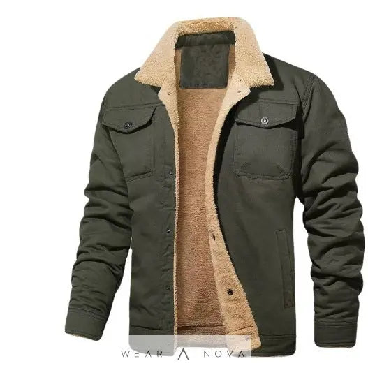 Men's Jacket Fleece-Lined Casual - WearaNova