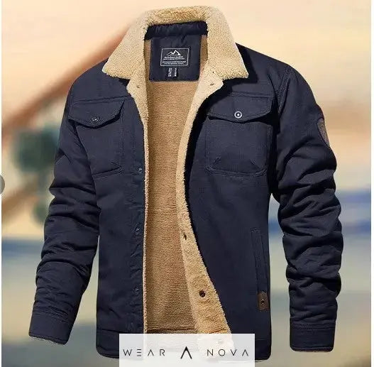 Men's Jacket Fleece-Lined Casual - WearaNova