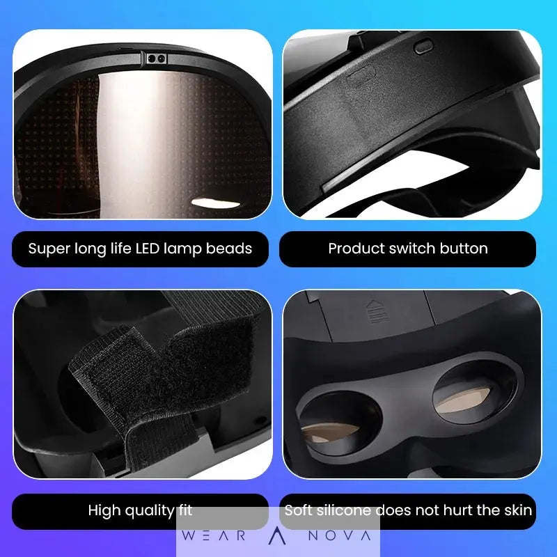 Full LED Face Mask for Halloween - WearaNova