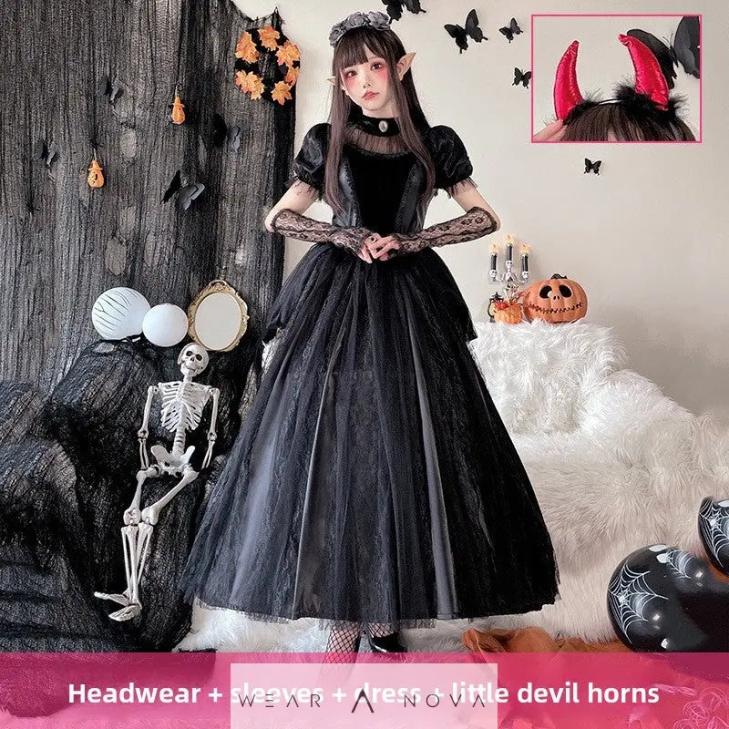 Gothic Halloween Costume Dress  Halloween individual NewEraWear