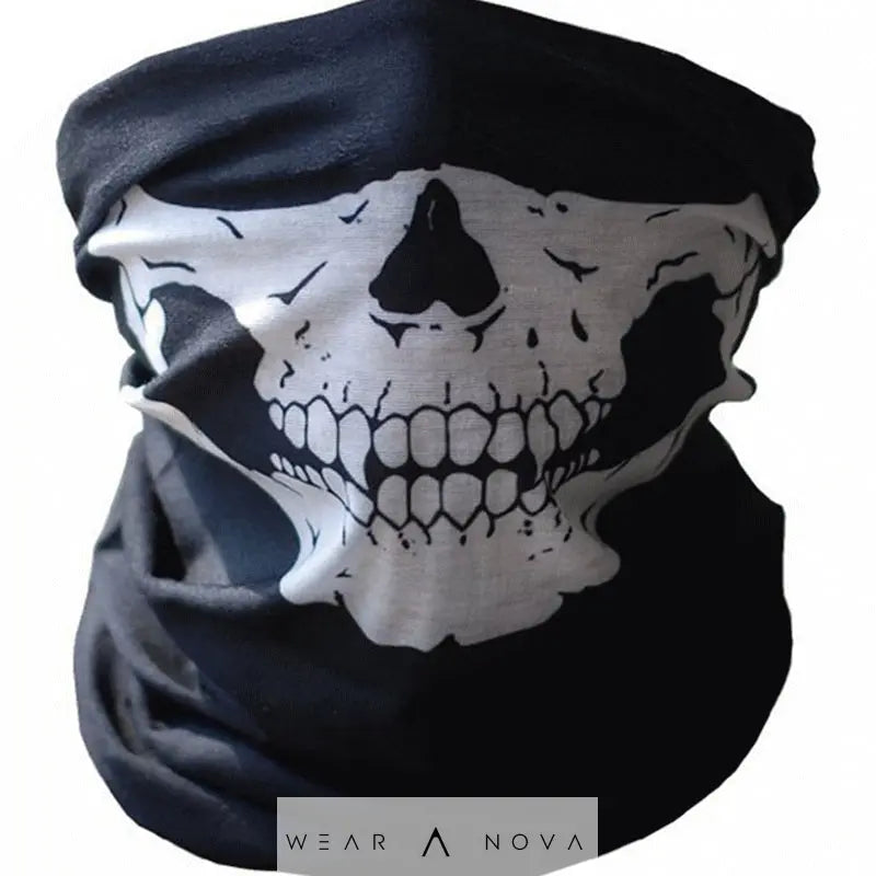 Halloween Skull Chin Mask and Ghost Gloves Set  Halloween individual NewEraWear