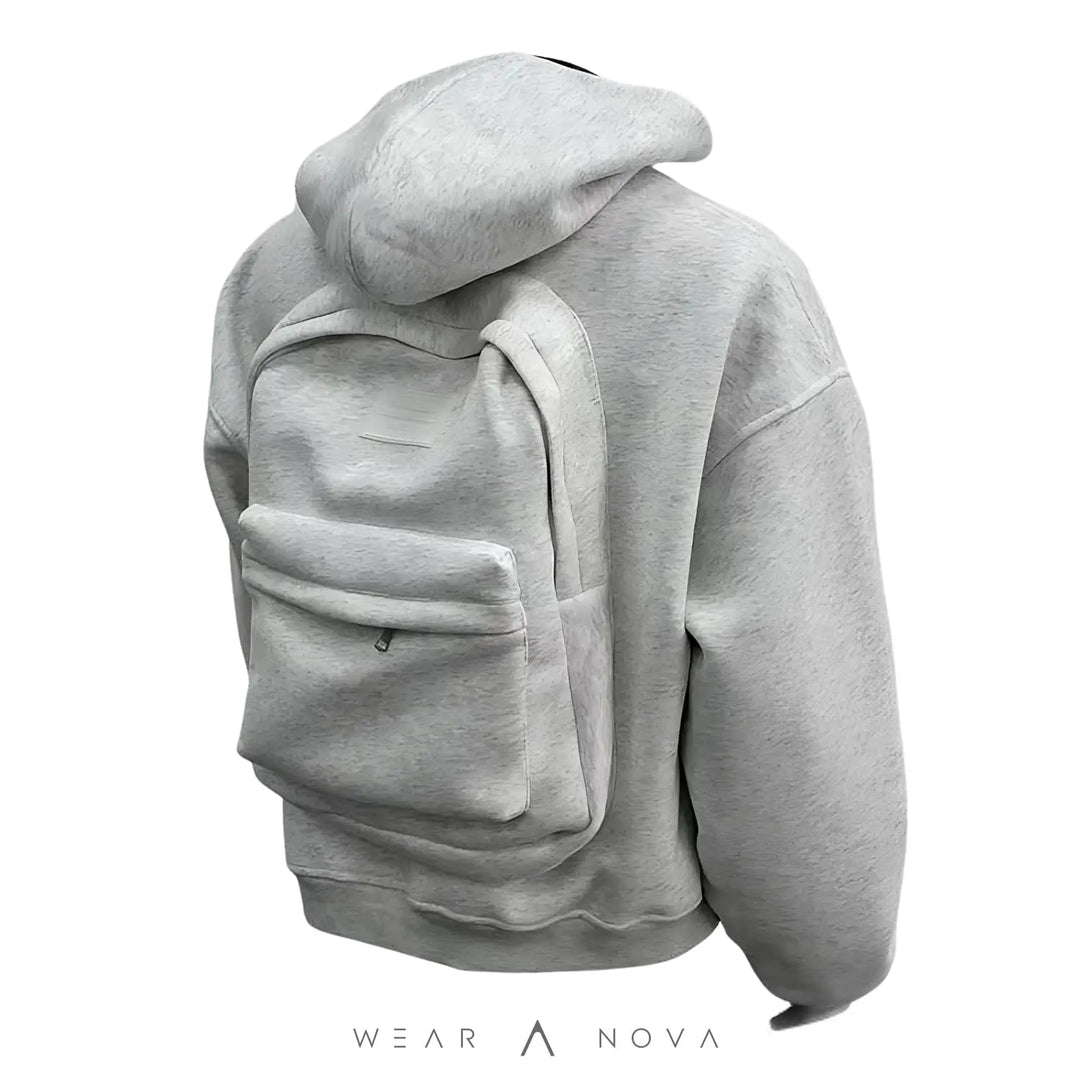 Hoodie with Integrated Backpack  Hoodie Man NewEraWear