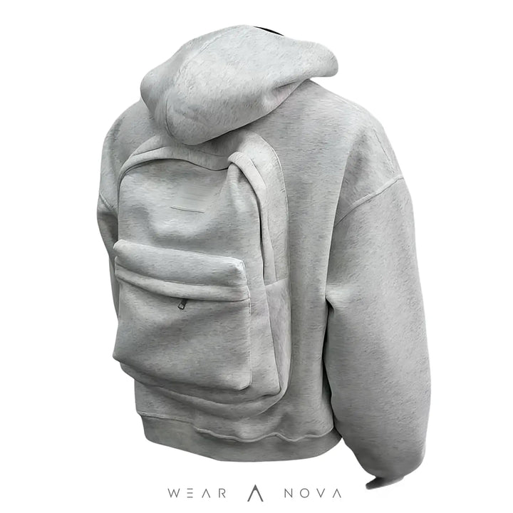 Hoodie with Integrated Backpack  Hoodie Man NewEraWear