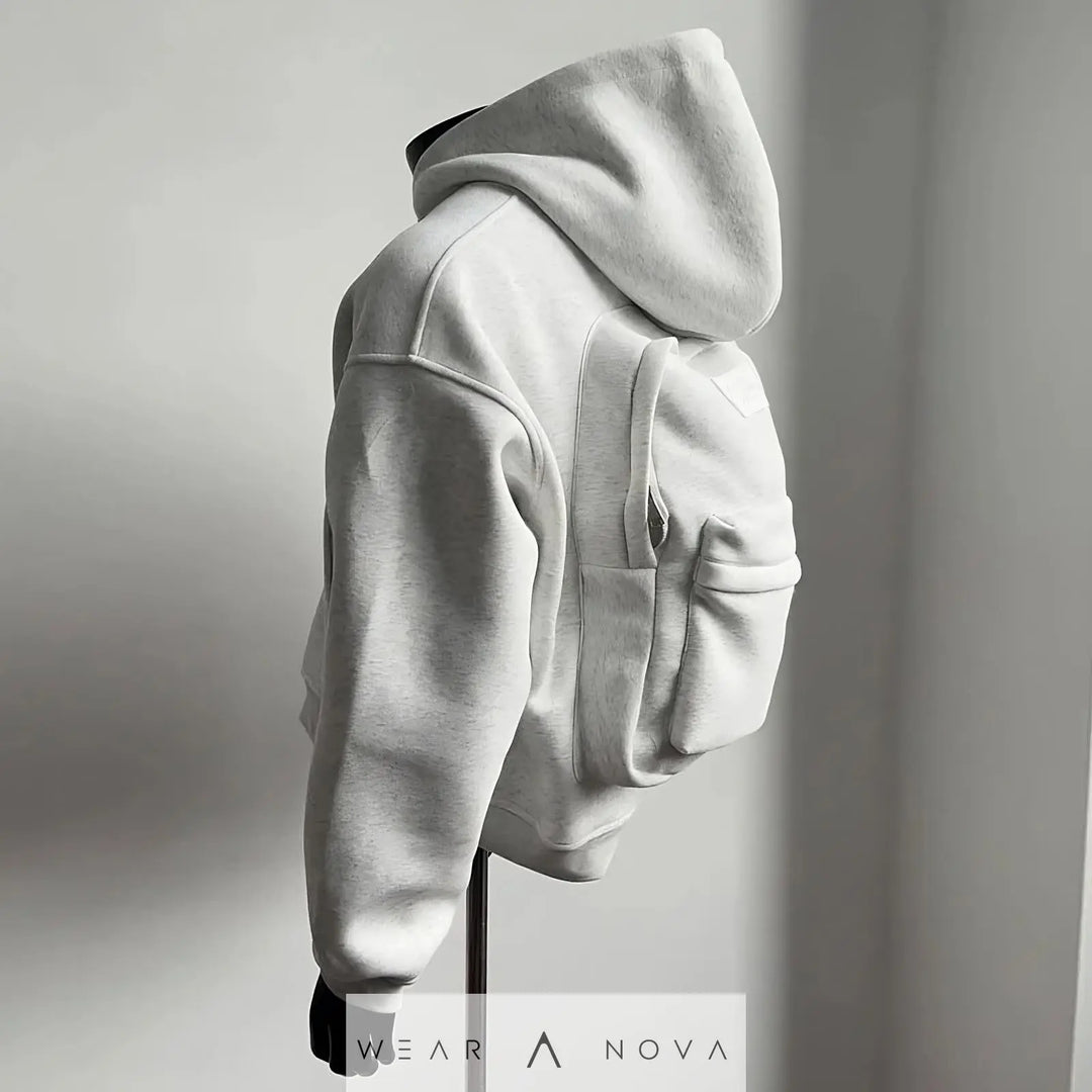Hoodie with Integrated Backpack  Hoodie Man NewEraWear
