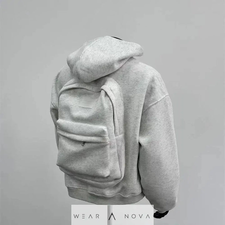 Hoodie with Integrated Backpack  Hoodie Man NewEraWear