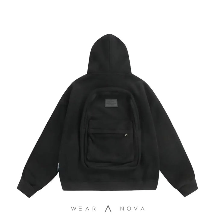 Hoodie with Integrated Backpack  Hoodie Man NewEraWear