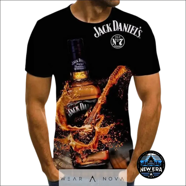 Jack Daniels Guitar Tee: Bold Rock Music Apparel by NewEraWear  t-shirt jack daniels