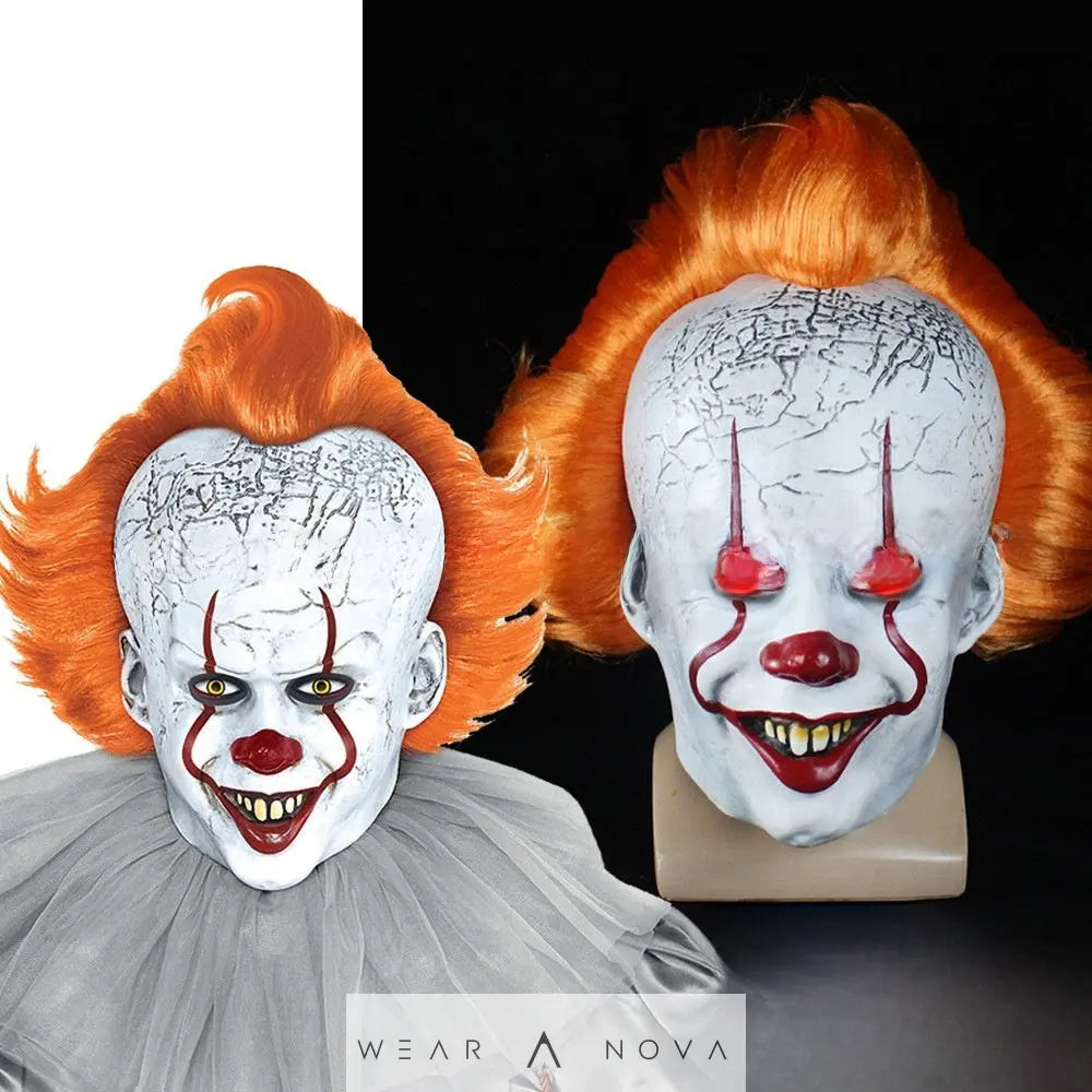 Latex Pennywise Halloween Mask  Halloween individual NewEraWear
