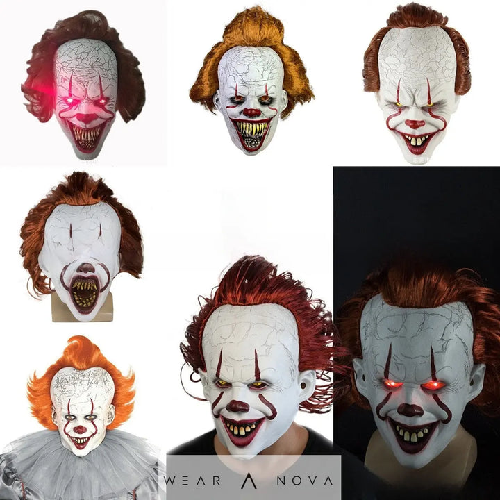 Latex Pennywise Halloween Mask  Halloween individual NewEraWear