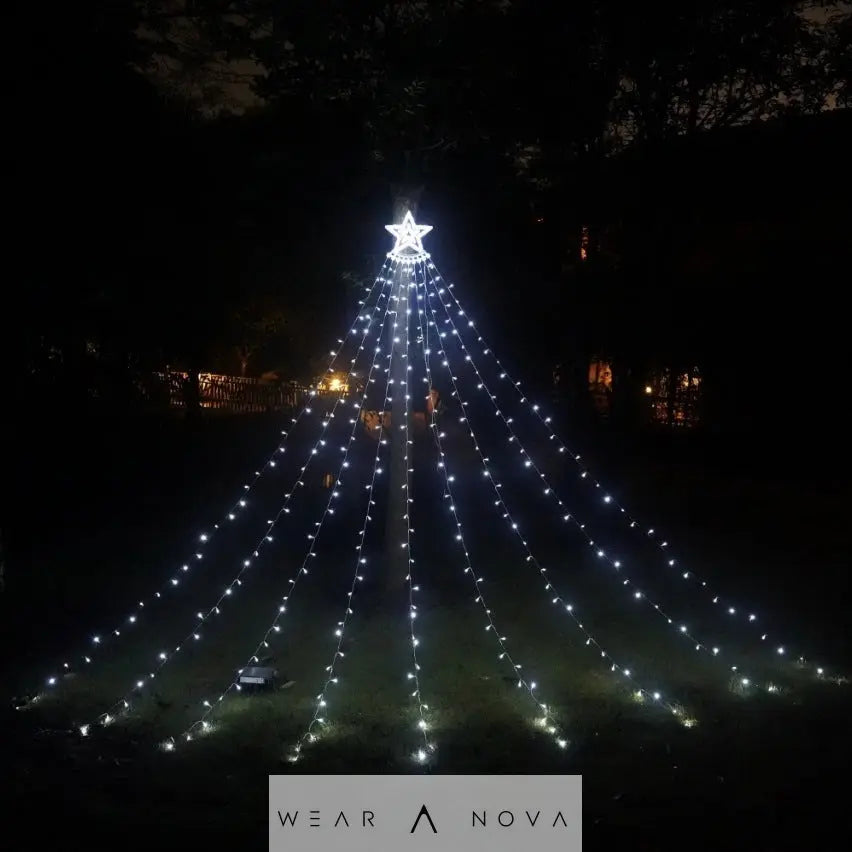 Led Five-Pointed Star Flowing Water Waterfall Light  Led Five-Pointed NewEraWear